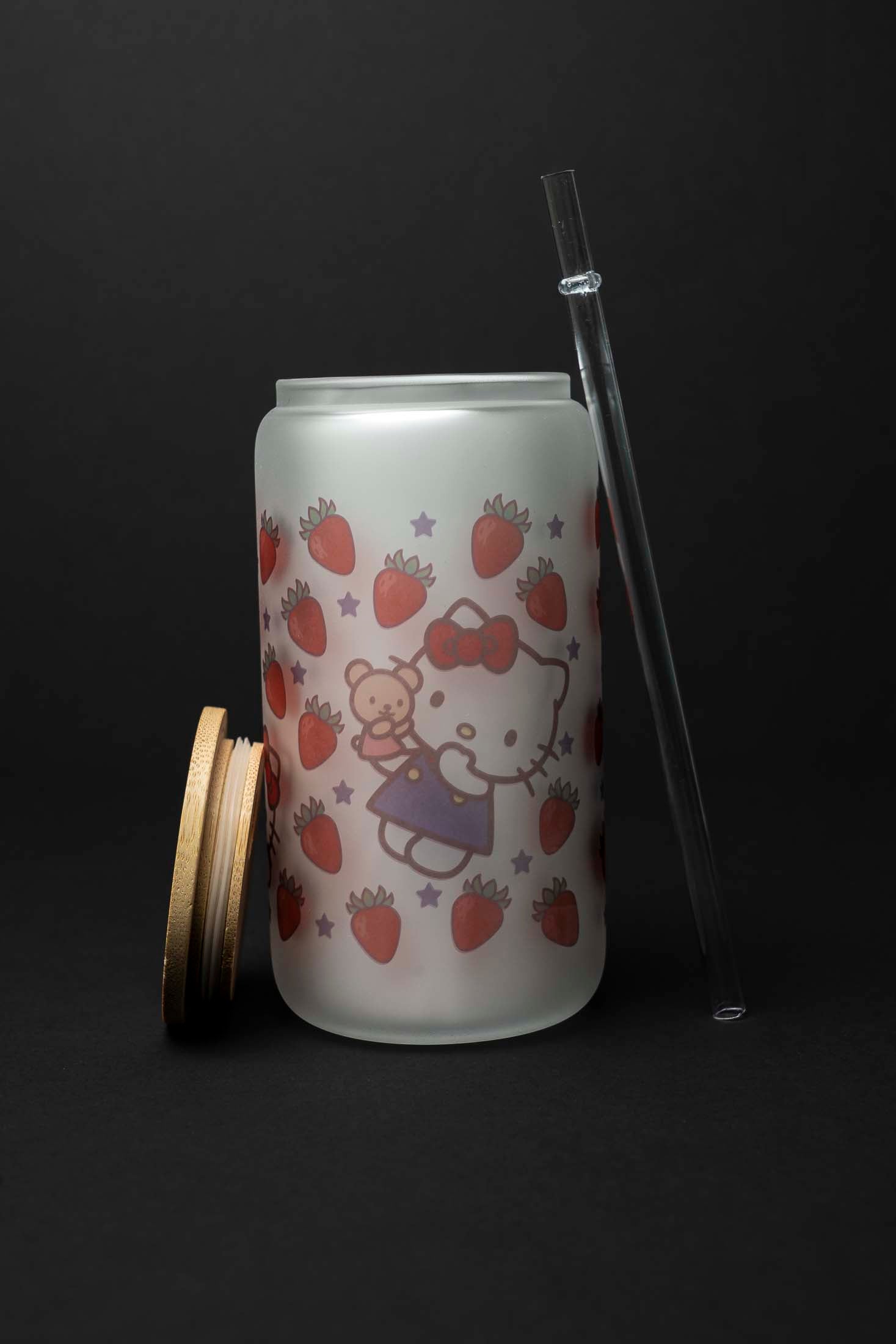 Hello Kitty Glass Can