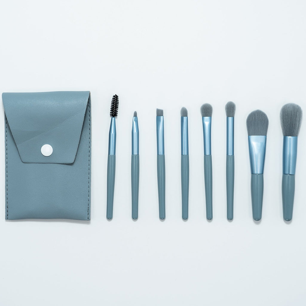 Blue Mini Travel Size Brush Set - Beauty we sell 