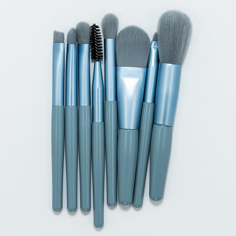 Blue Mini Travel Size Brush Set - Beauty we sell 