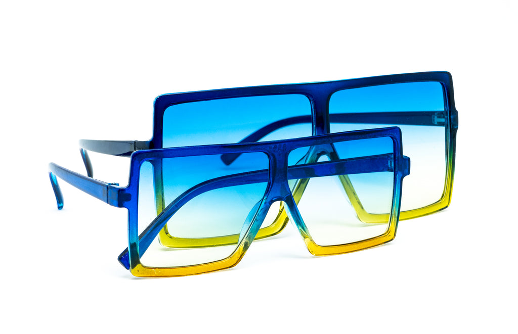 Ombre Blue/Yellow Sunglasses - Beauty we sell 