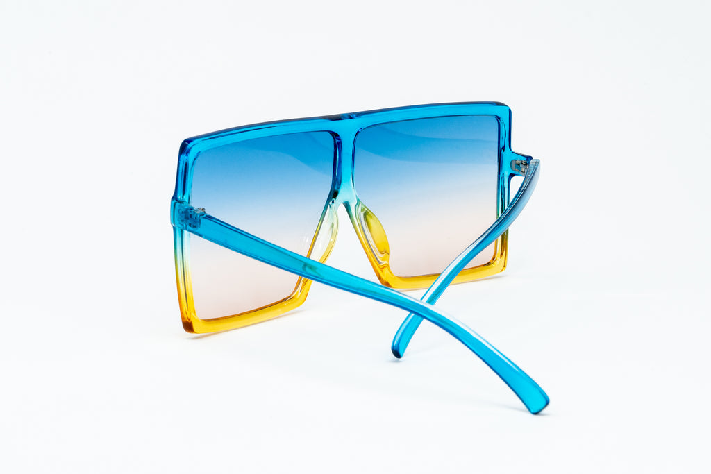 Ombre Light Blue/Yellow Sunglasses - Beauty we sell 