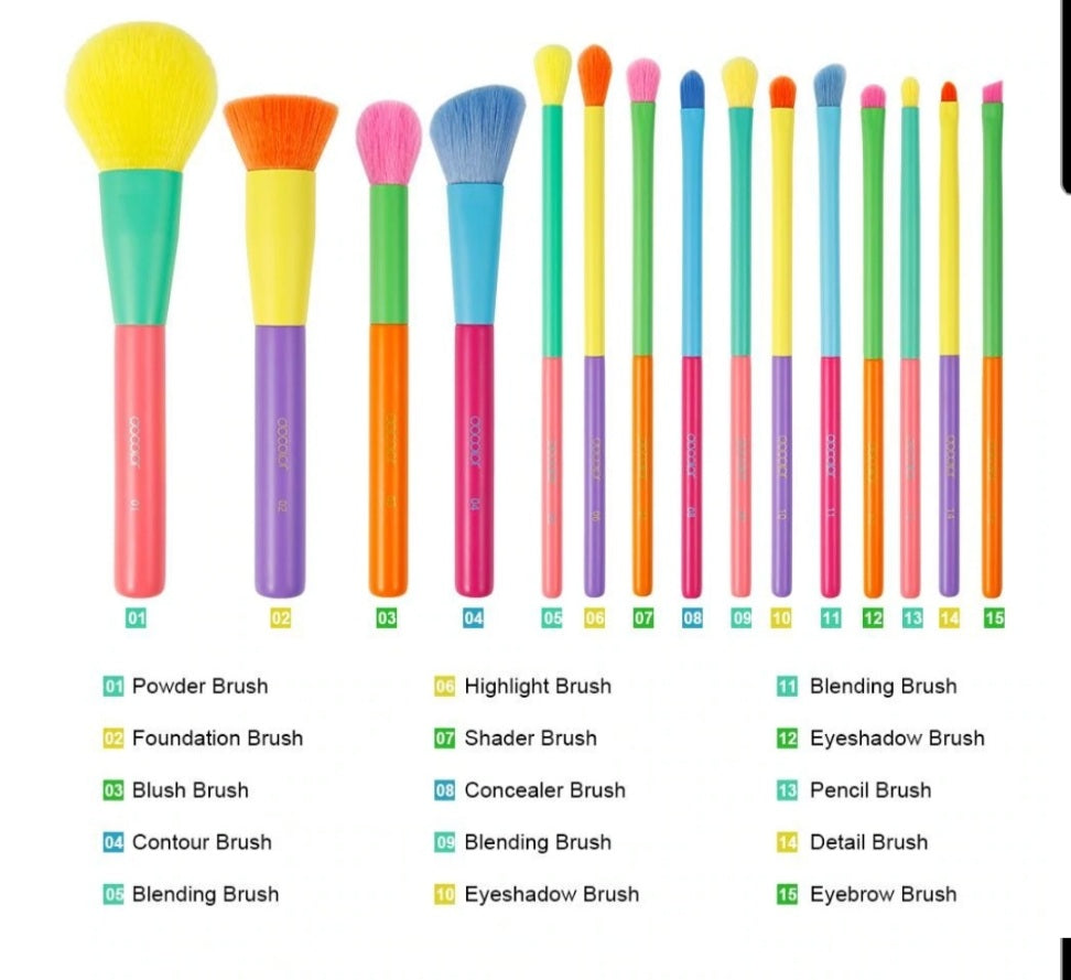 Colorful brush set - Beauty we sell 
